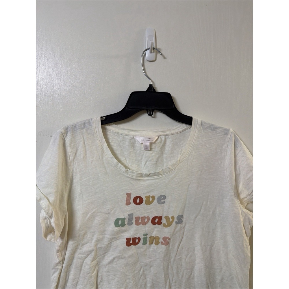LC Lauren Conrad Tee - Love Always Win Size XL